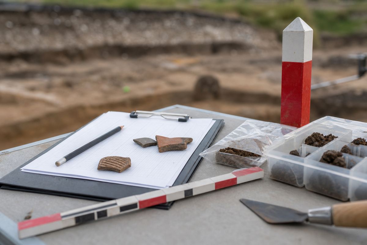 Dokumentation archäologischer Funde und Unterlagen